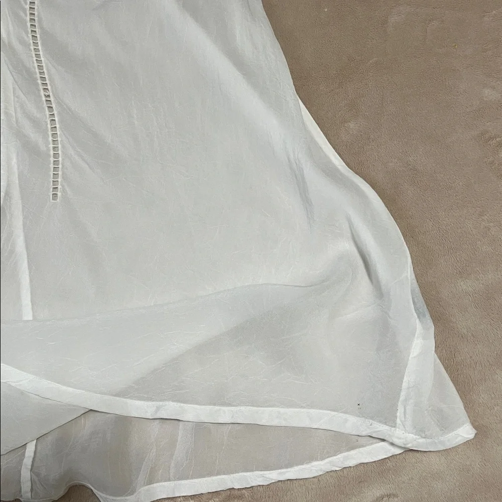 Johnny Was White Eyelet Lace Detail Tunic. Women’s Size Small - Picture 8 of 9